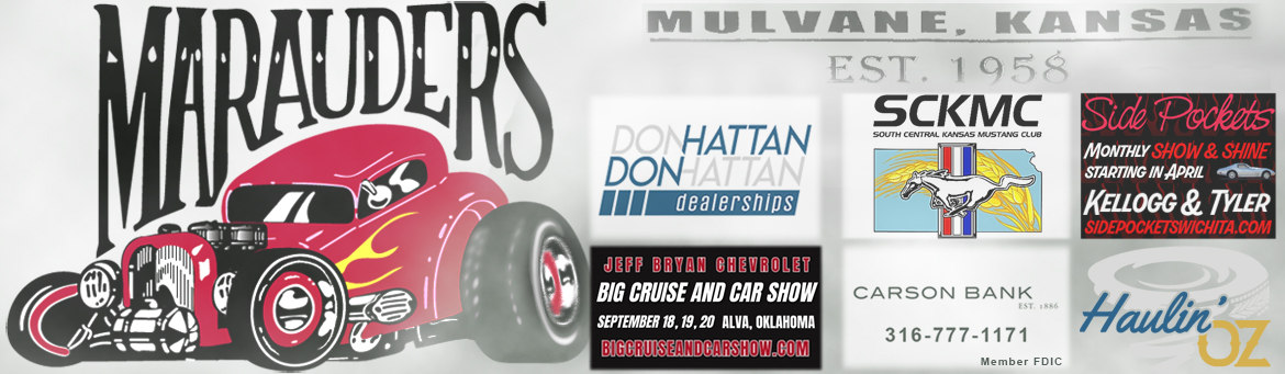 Mulvane Marauders of Mulvane, Kansas, with featured sponsors